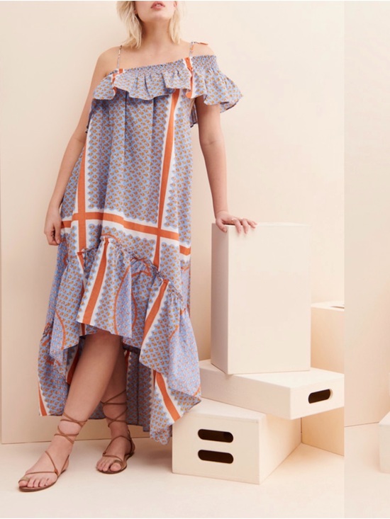 Antik Batik Dresses & Skirts - Antik Batik Giselle Boho 100% Cotton High Low Maxi Dress Small